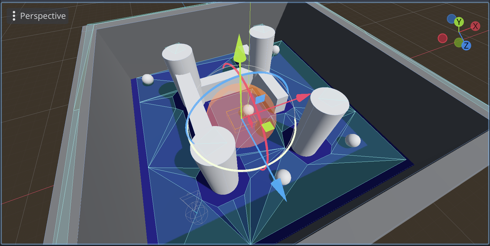 The obstacle in the scene